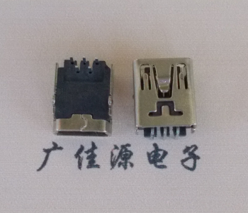 茶山镇MINI USB前两脚插座 90度卧式 端子DIP针脚定义