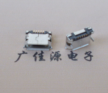 茶山镇Micro USB卷口 B型(无柱）插板脚间距6.4普通端子