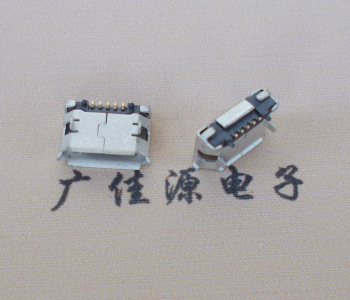 茶山镇Micro USB 5pin接口 固定脚距6.4插板有柱卷边