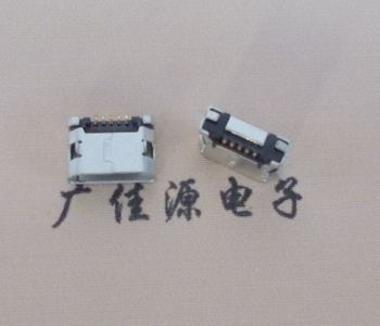 茶山镇MICRO USB接口 90度卧式母座 插板有柱直边