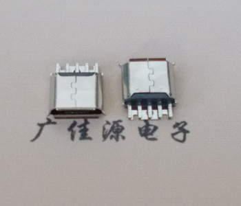 茶山镇Micro USB母座 防水接口焊线夹板式悬空翻边