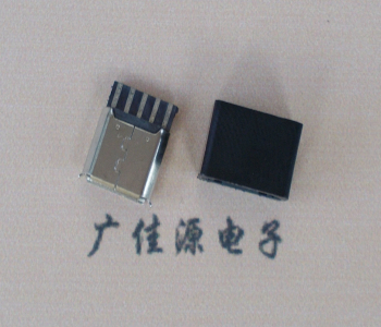 茶山镇麦克-迈克 接口USB5p焊线母座 带胶外套 连接器