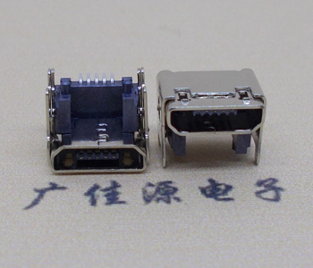 茶山镇MICRO USB 5P母座 SMT垫高 L=4.15双壳