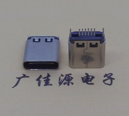 茶山镇type-c16p母座,夹板式type-c16p接口连接器